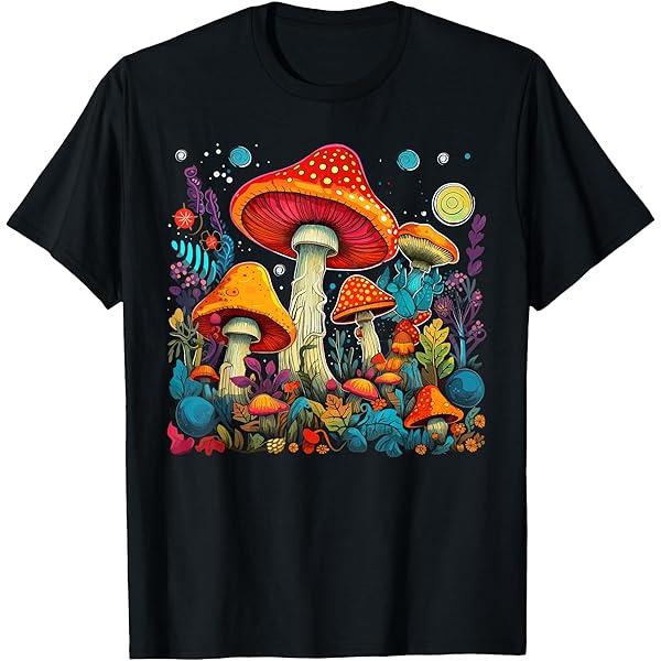 Amazon.com: Psychedelic Mushroom Art Groovy 70s Retro Black Light